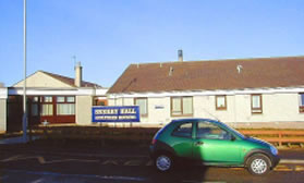 Street view of Skerry Hall Sheltered Housing with car parked in front