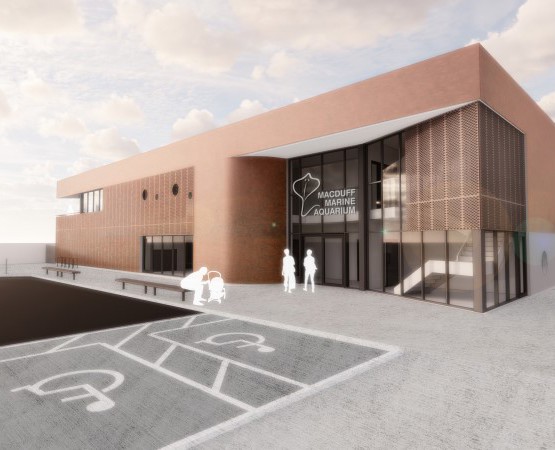 An artist's impression of how the redeveloped Macduff Marine Aquarium will look
