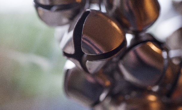 Close up of Christmas decorations