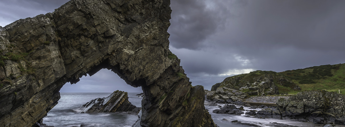 Needle's Eye rock in Tarlair