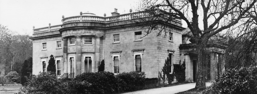 Old black and white photo of Mansion House