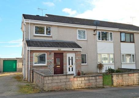 Street view of semi detached property with two front doors