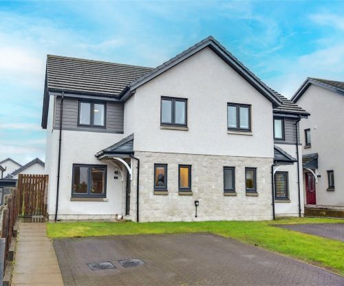 front of semi detached house with parking out front