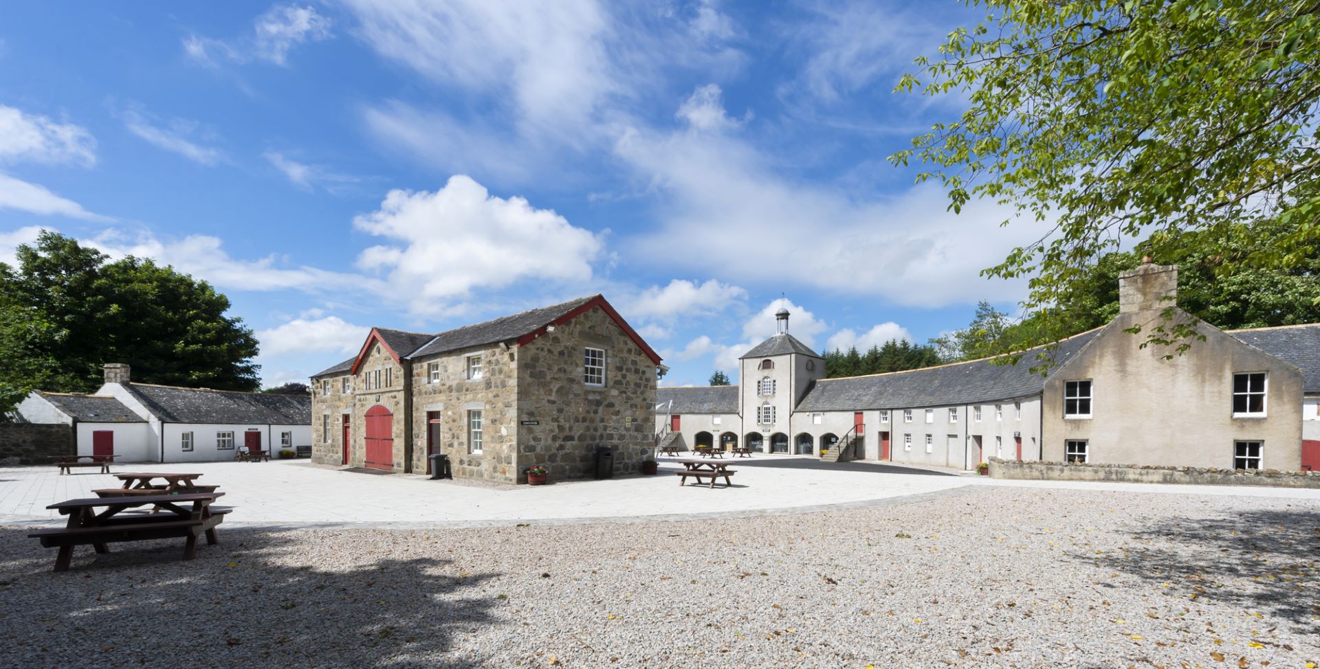 Aden Country Park's courtyard.