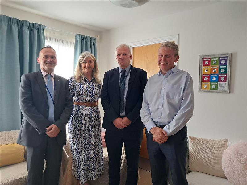Left to right - Lawrence Findlay, Director of Education and Children's services, Aberdeenshire Council Mary Glasgow, Chief Executive, Children First, Scotland's national children's charity Detective Superintendent Neil McDonald, Police Scotland Andrew Watson, Director for Children and Families, Scottish Government