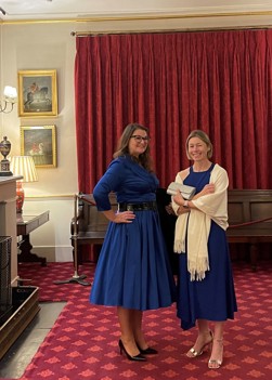 Holly Robinson with Kath Pigdon from William Howard School in Cumbria