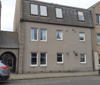 Street view of 104A Charlotte Street, Fraserburgh, tall building
